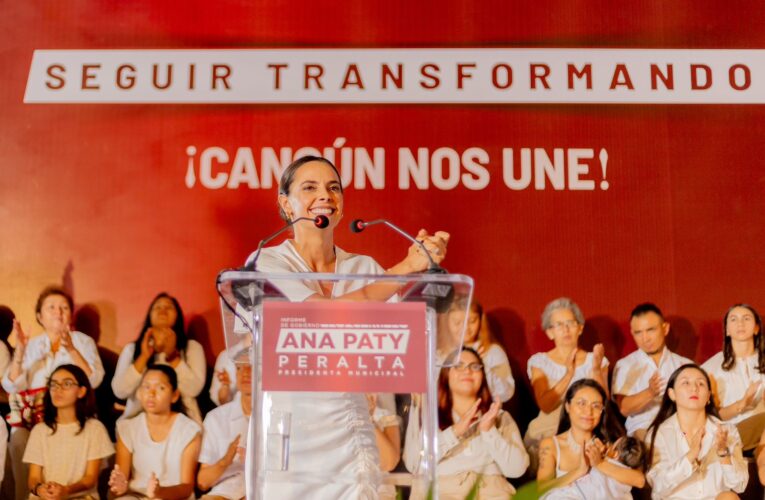 “¡VAMOS A SEGUIR TRANSFORMANDO Y UNIENDO CANCÚN!”: ANA PATY PERALTA