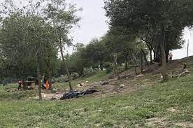 Incendian moradas en campamento de migrantes en México