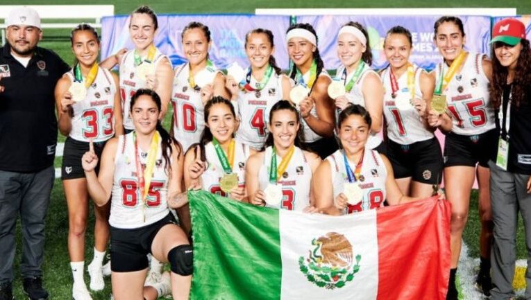 JUGADORAS DE FLAG FOOTBALL TRAS CONSEGUIR EL ORO: ‘MÉXICO ES EL MEJOR EQUIPO DEL MUNDO’