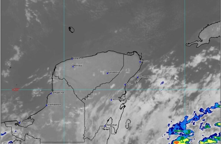 Hoy, probabilidad de chubascos en Quintana Roo