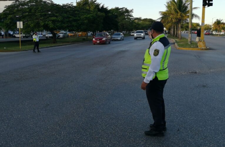 Implementan operativos viales de prevención en diferentes puntos de Cancún