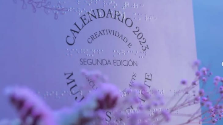 Artistas mexicanas crean calendario en braille