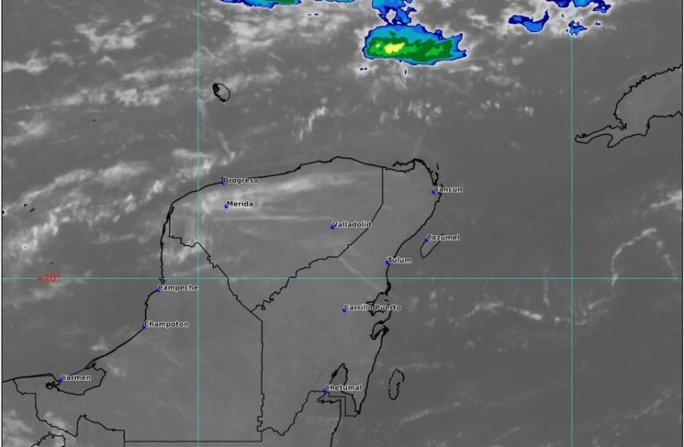 Calor y probabilidad de chubascos en Quintana Roo