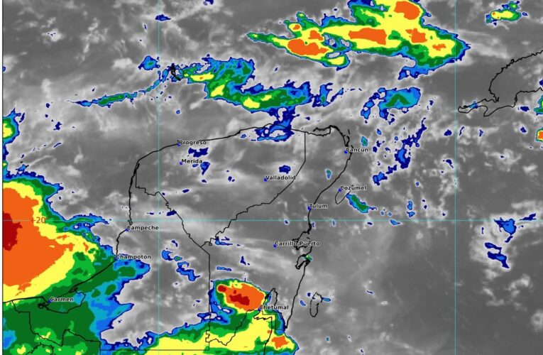 Pronostican lluvias puntuales muy fuertes en Yucatán y Quintana Roo