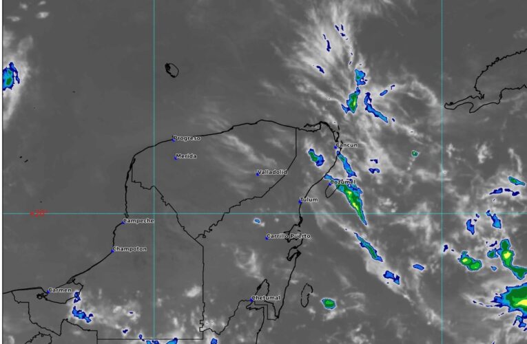 SE PRONOSTICAN LLUVIAS FUERTES CON DESCARGAS ELÉCTRICAS EN LA PENÍNSULA DE YUCATÁN