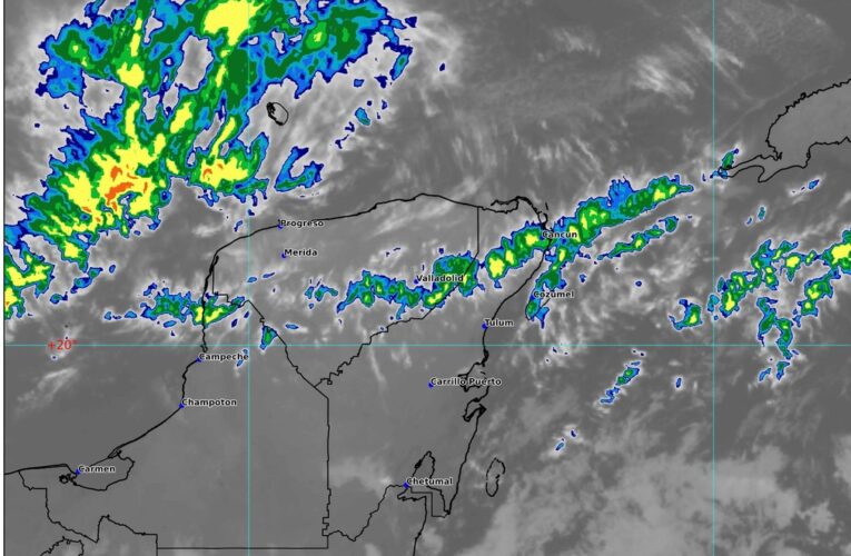 Pronostican lluvias y vientos fuertes en la Península de Yucatán