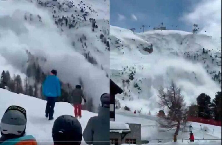 Enorme avalancha sepulta a decenas de personas en famosa estación de ski en Suiza