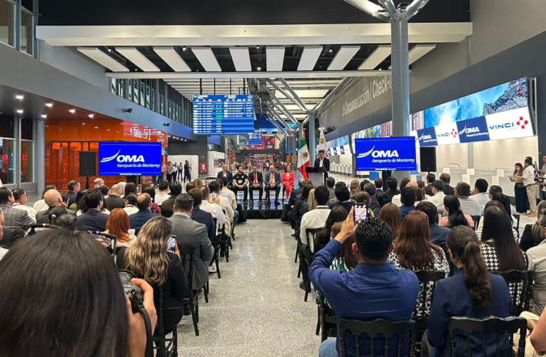 OMA y gobierno de Nuevo León inauguran nuevo ambulatorio de la terminal A del Aeropuerto Internacional de Monterrey