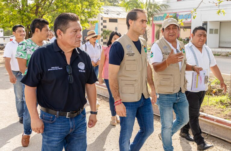 Diego Castañón supervisa tres obras para la avenida La Selva de Tulum