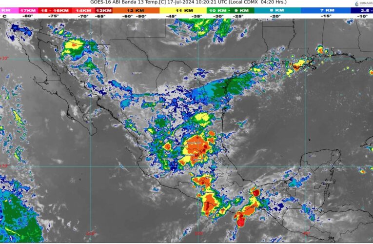 La onda tropical número 10 se extiende sobre el occidente de México