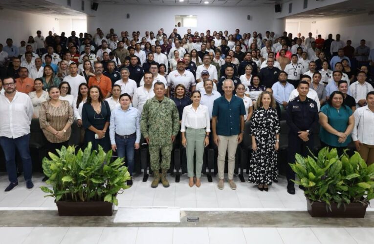 Fortalece Ana Patricia Peralta unidad con fuerzas federales