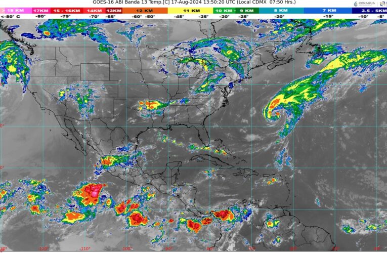 Pronostican lluvias muy fuertes en el noroeste del país