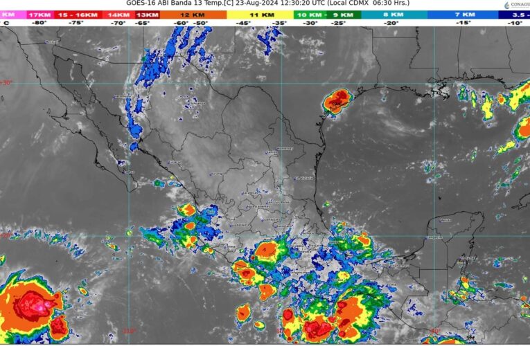 Lluvias puntuales intensas en zona de Nayarit, Jalisco, Guerrero y Oaxaca