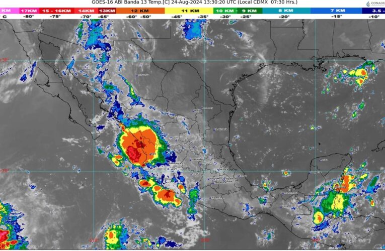 Pronostican lluvias puntuales intensas en Sinaloa, Nayarit, Jalisco y Chiapas