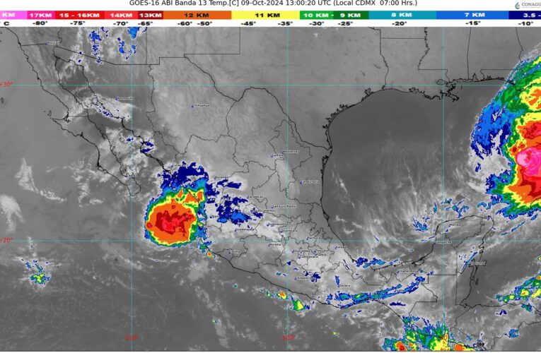 Milton se aleja de la Península de Yucatán