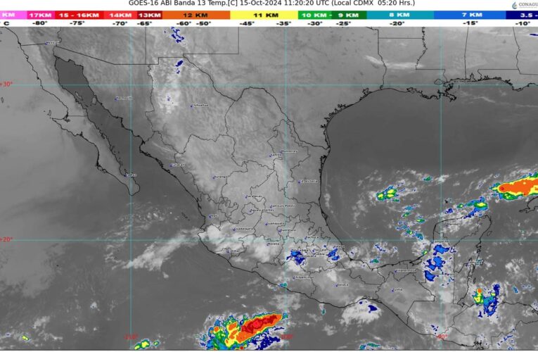 La onda tropical 26 de desplazará lentamente sobre el Sureste mexicano