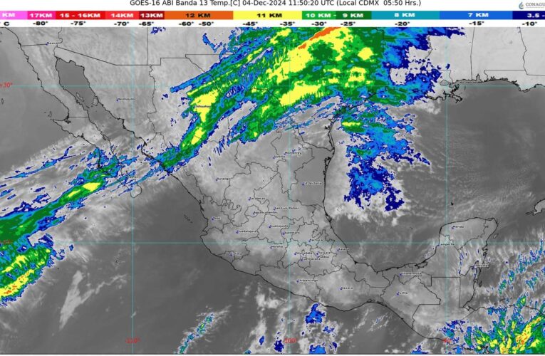 El frente número 12 de extenderá sobre México