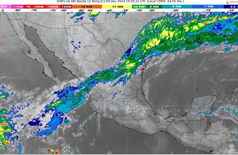Se aproxima un nuevo frente frío a territorio mexicano