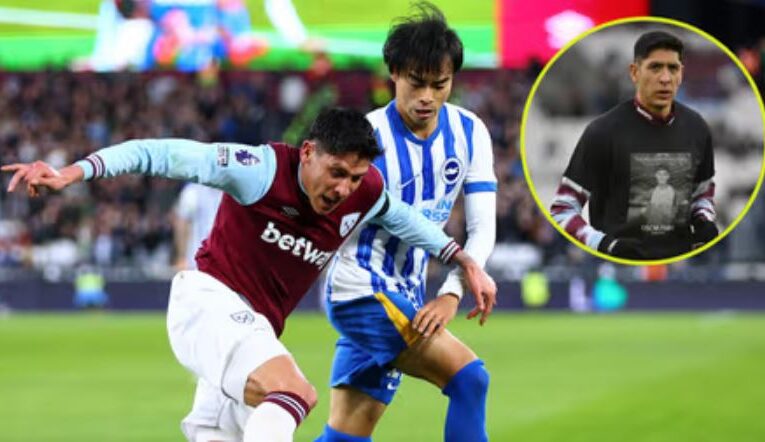 Edson Álvarez realiza emotivo homenaje en el West Ham vs. Brighton