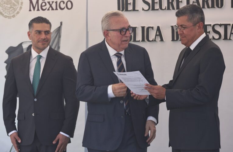 Óscar Rentería asume como nuevo secretario de Seguridad Pública de Sinaloa; García Harfuch lo respalda