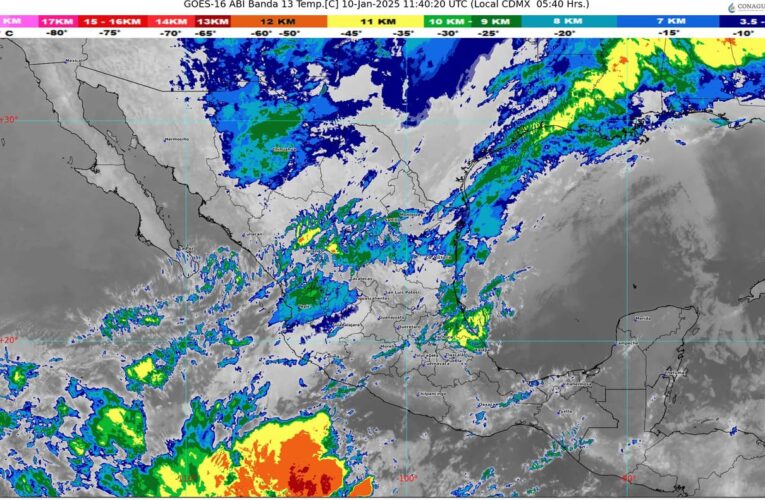 El frente frío número 22 se desplazará rápidamente sobre México