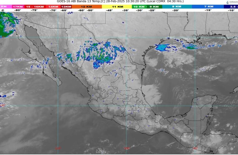 El frente frío 29 dejará de afectar a México durante la noche