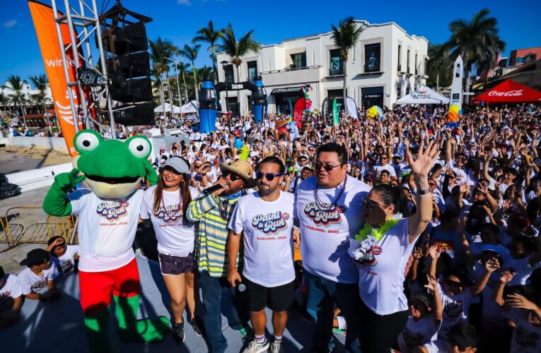 Con récord de participación realizan la Carrera Carnavalera “Paint and Run 5K” en Cozumel