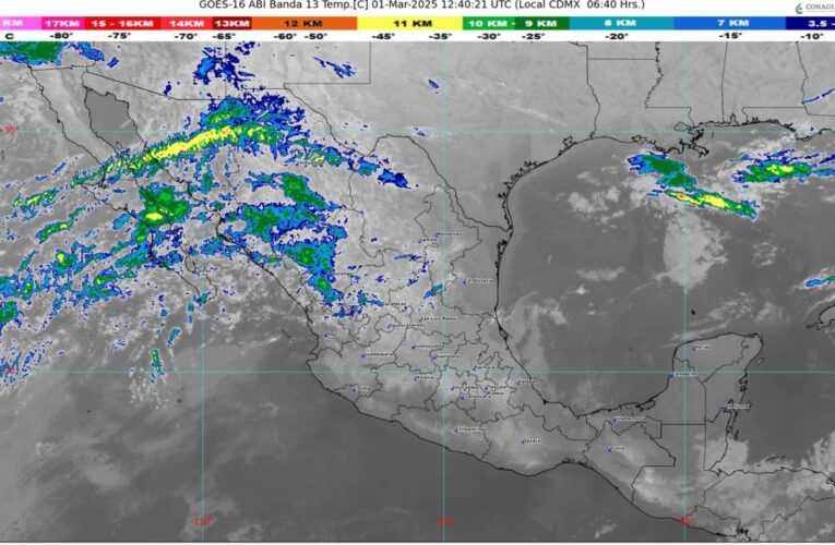 El frente frío número 30 se desplazará lentamente sobre México