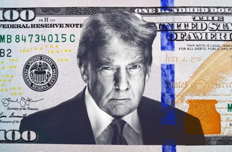 Legislador propone poner el rostro de Donald Trump en el billete de 100 dólares