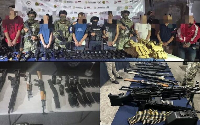 Caen 11 delincuentes con mega arsenal en Veracruz; participaron en ataque armado