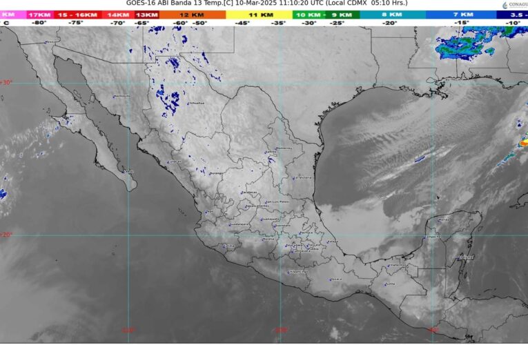 El frente frío número 33 recorrerá la Península de Yucatán