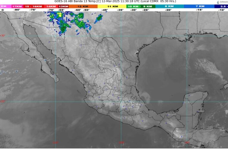 El frente frío número 34 se desplazará sobre México