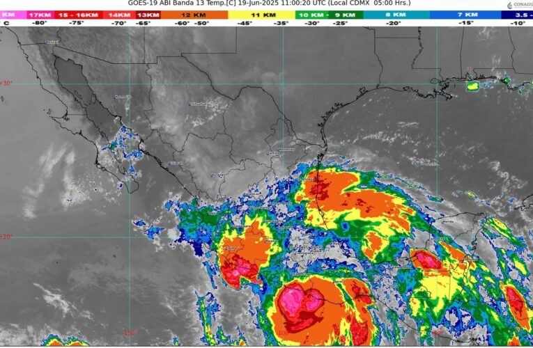 Erick” impactó como huracán mayor la costa oeste de Oaxaca