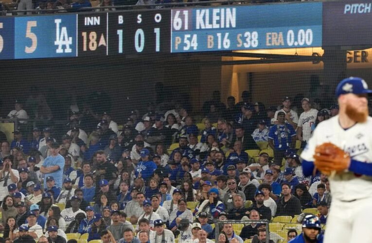 Dodgers y Blue Jays igualan el récord del juego más largo en Serie Mundial