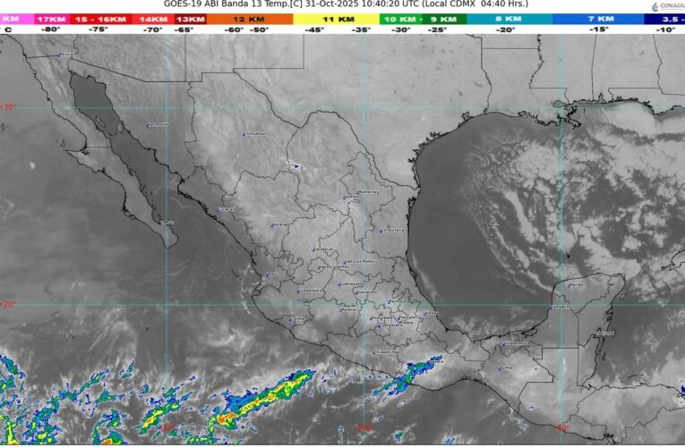 Pronostican lluvias y chubascos en estados del occidente, sur y sureste del territorio nacional