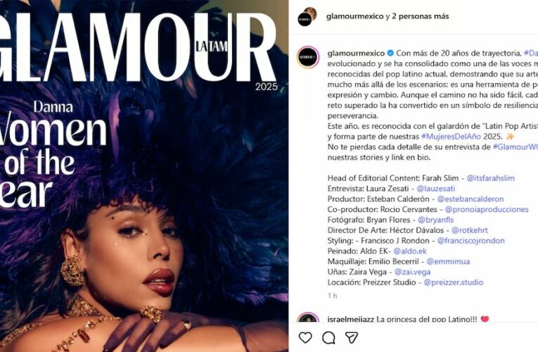 Danna es la ‘Mujer del Año’ de la revista Glamour 2025 tras la polémica un año atrás con Ángela Aguilar