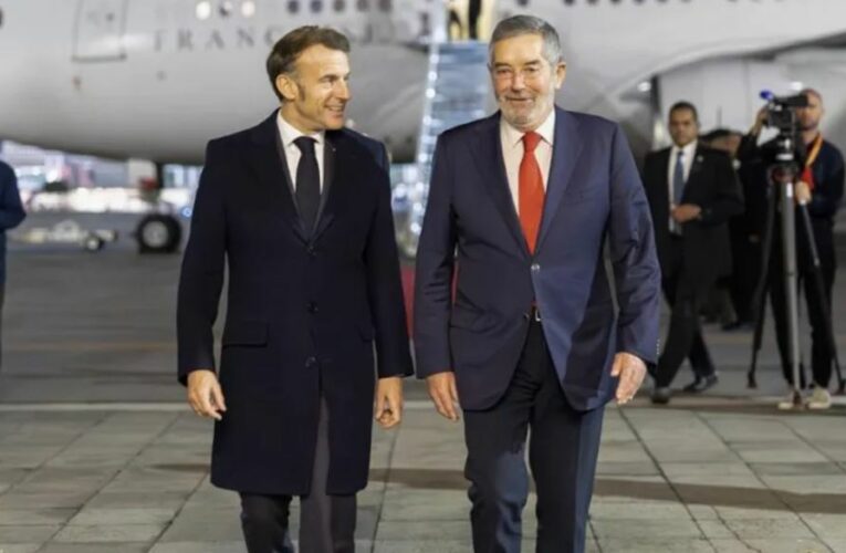 Emmanuel Macron, presidente de Francia, llega a México