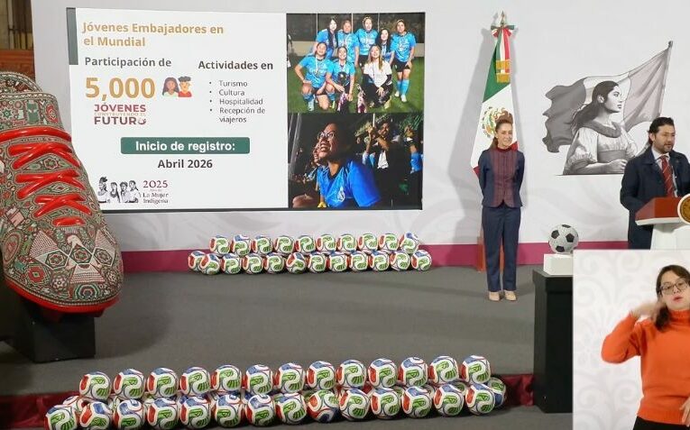 Cinco mil beneficiarios del programa Jóvenes Construyendo el Futuro participarán en la organización del Mundial 2026