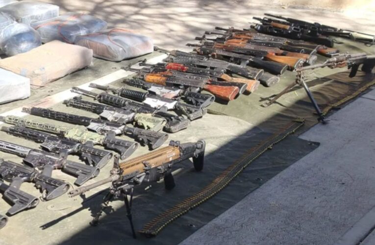 Decomisan arsenal en Zacatecas