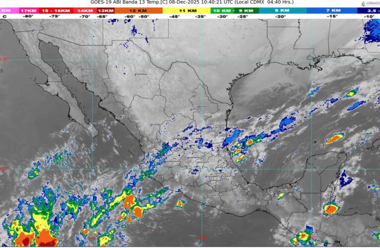 El frente frío número 19 se desplazará sobre el golfo de México