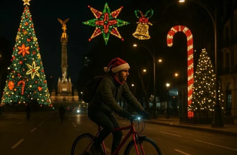 ¡Alista la bici! CdMx confirma paseo nocturno navideño para despedir al 2025