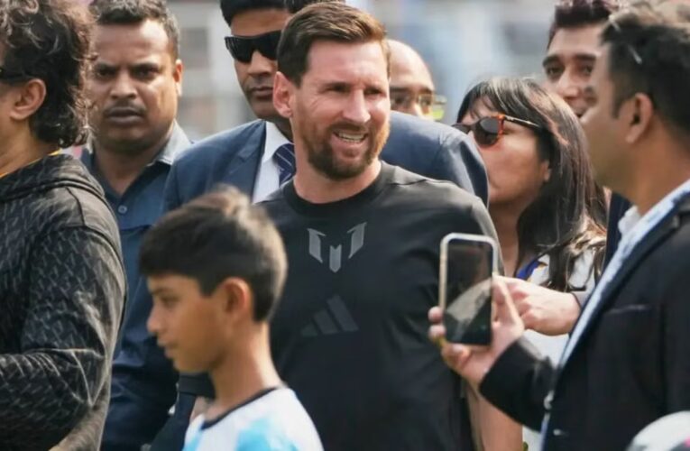 Visita de Lionel Messi a India genera caos y disturbios