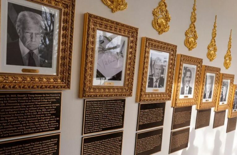 Donald Trump denuesta a expresidentes Biden y Obama en ‘Paseo de la Fama’ de la Casa Blanca