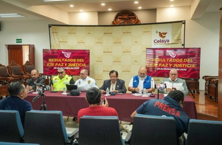 Alcalde de Celaya denuncia boicot político y destaca reducción del 52% en homîcîdîos