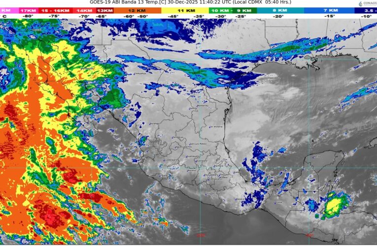 El frente frío número 25 se extenderá sobre la Península de Yucatán