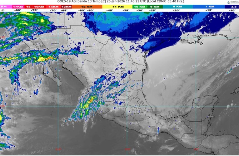 El frente frío número 30 se desplazará sobre el golfo de México