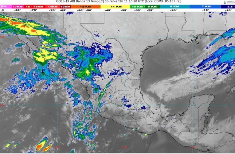 El frente frío número 33 se desplazará sobre el Sureste y la Península de Yucatán