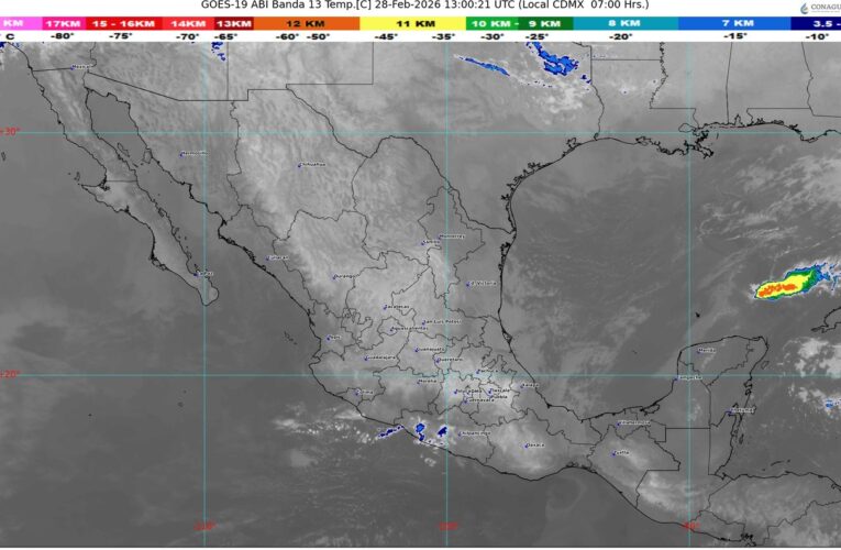 Onda de calor persiste en gran parte del país; prevén lluvias en el sureste y centro