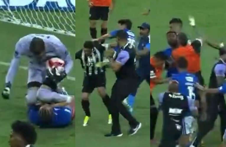 Pelea campal en Brasil deja 23 expulsados; lejos del Récord Guinness