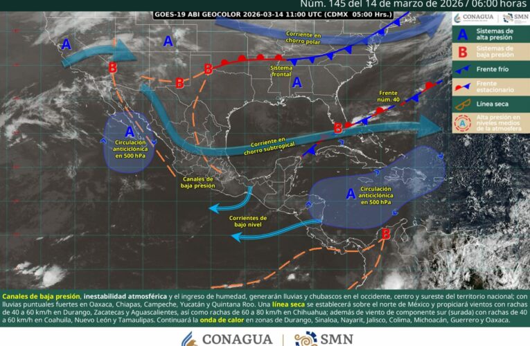 Lluvias, granizo y fuertes vientos golpearán varias regiones del país